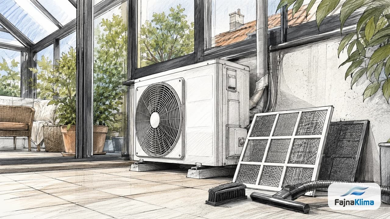 Klimatyzacja ogrodu zimowego latem – montaż klimatyzatora kasetonowego w przeszklonej werandzie
